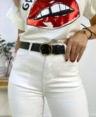 PANTALON VAQUERO FLARED BLANCO