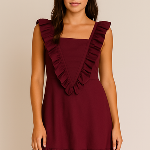 VESTIDO CORTO VOLANTES CRETA