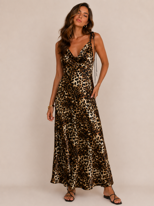 VESTIDO LARGO STRASS AFRICA