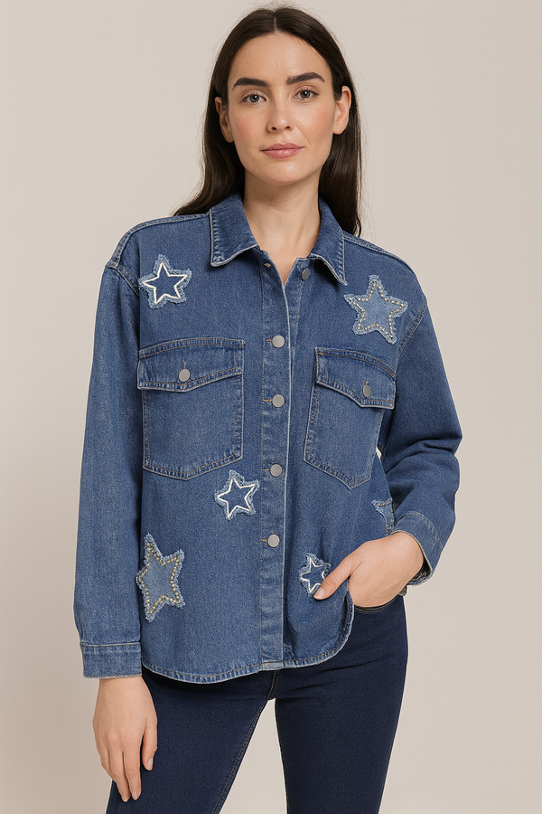 CHAQUETA VAQUERA STAR BLUE