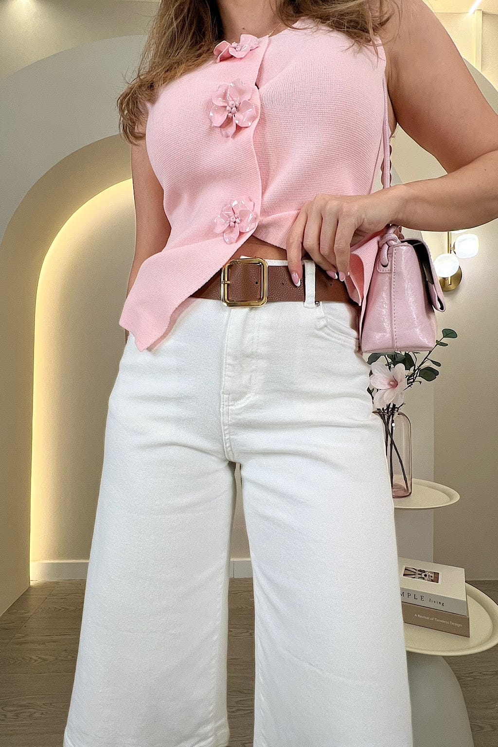 JEANS-BERMUDA MALIBU WEISS