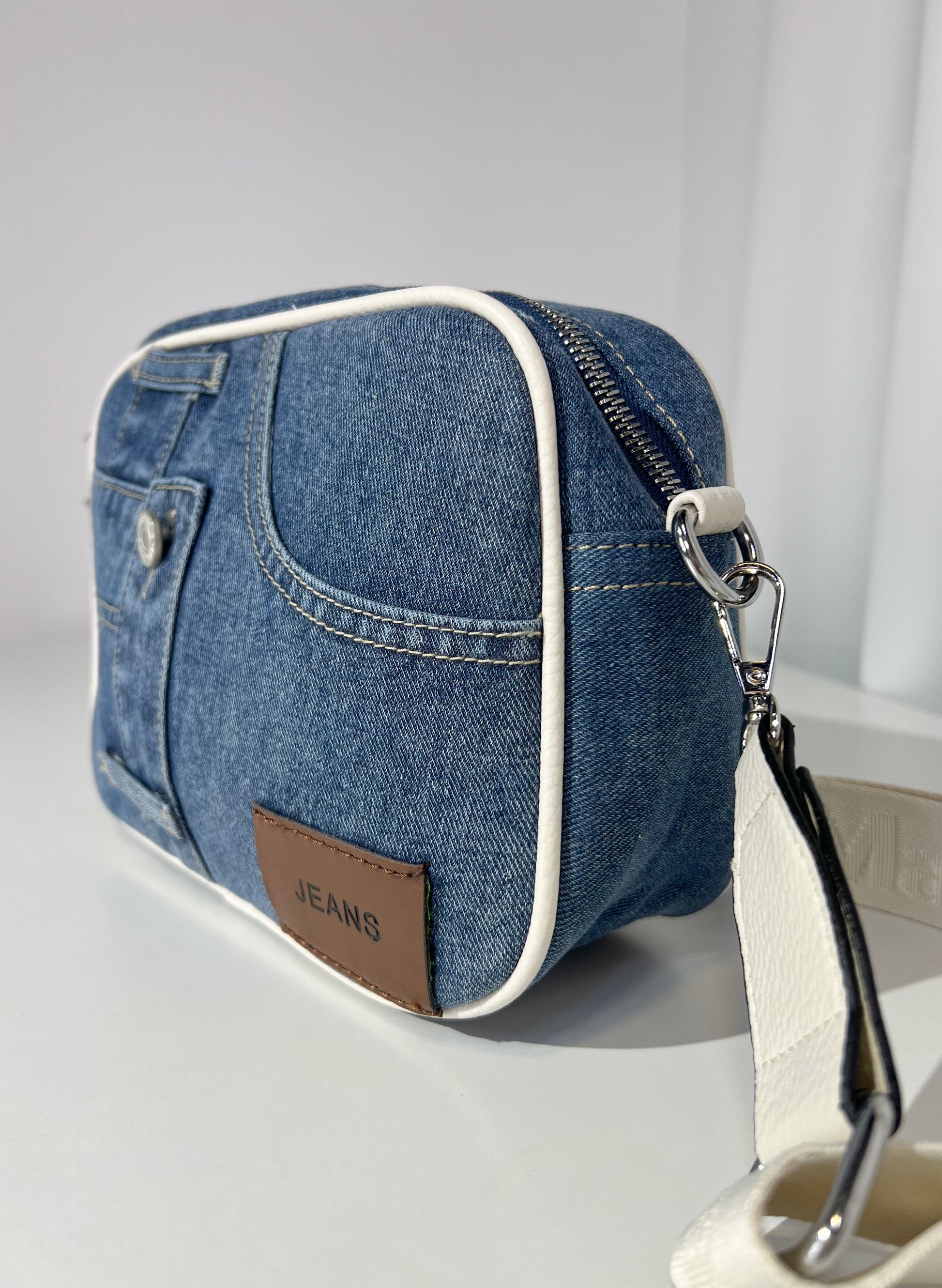 BOLSO BANDOLERA DENIM POCKET