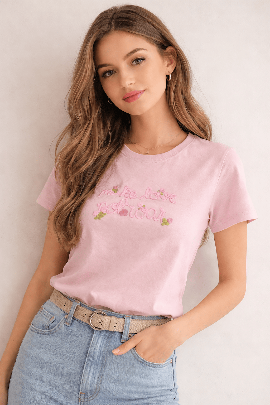KURZARM-T-SHIRT YASMIN BLUMENMUSTER