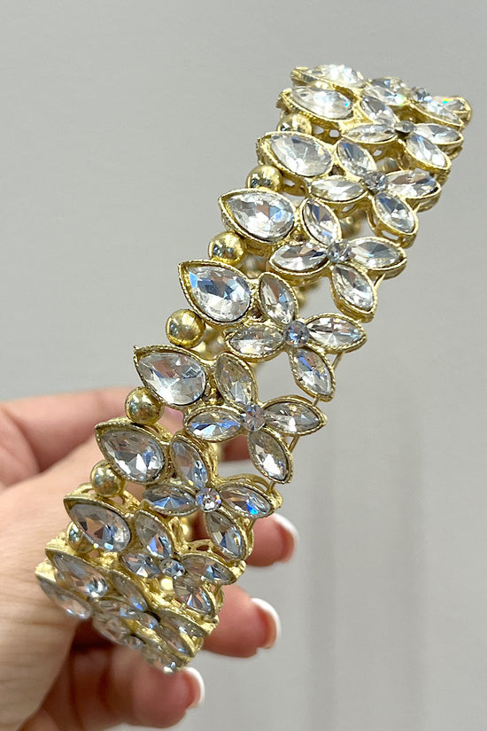 CHOKER DORADO CRISTALES SELENA