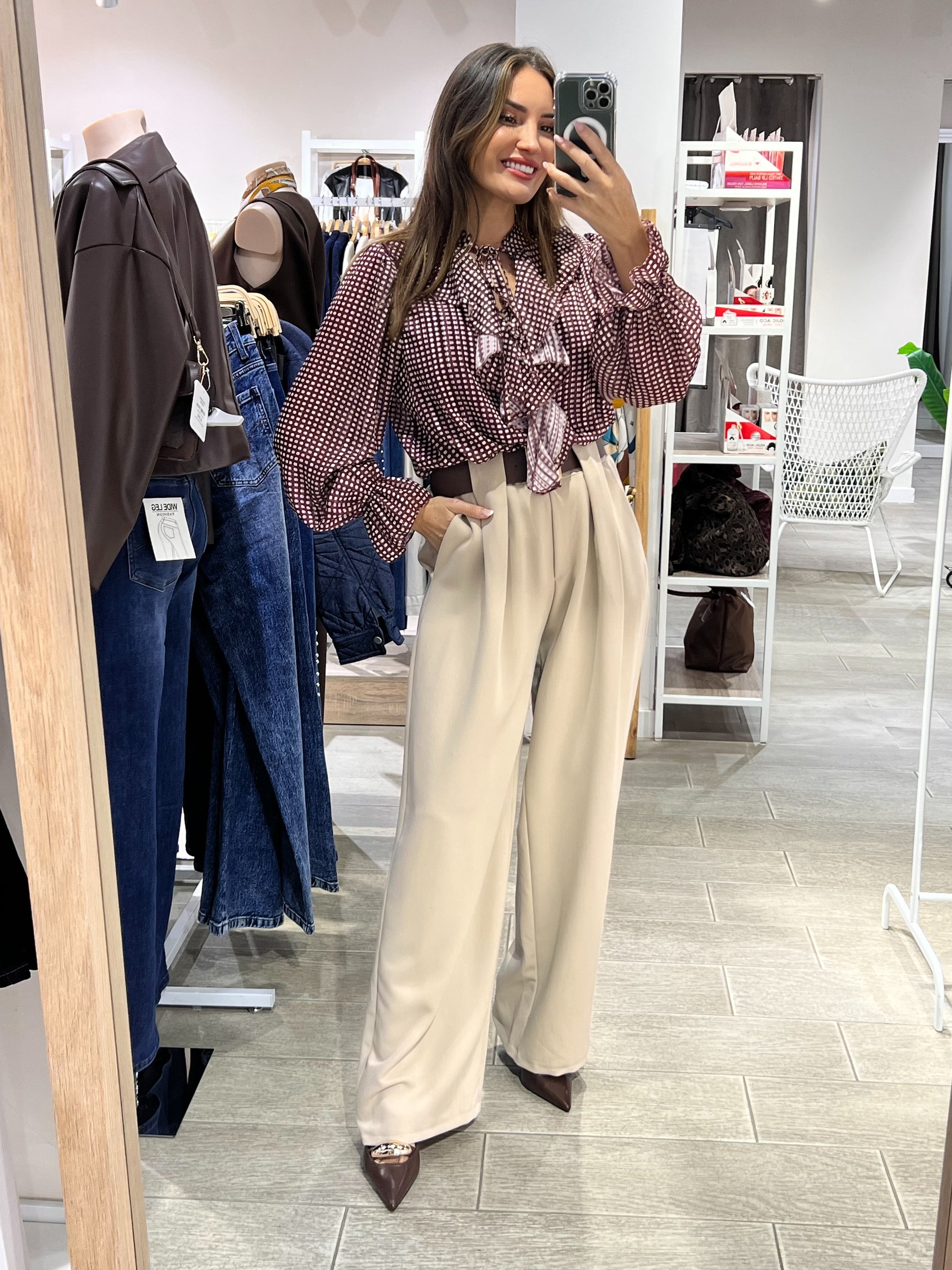 PANTALON ANCHO VESTIR CINTURON