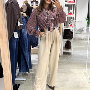 PANTALON ANCHO VESTIR CINTURON