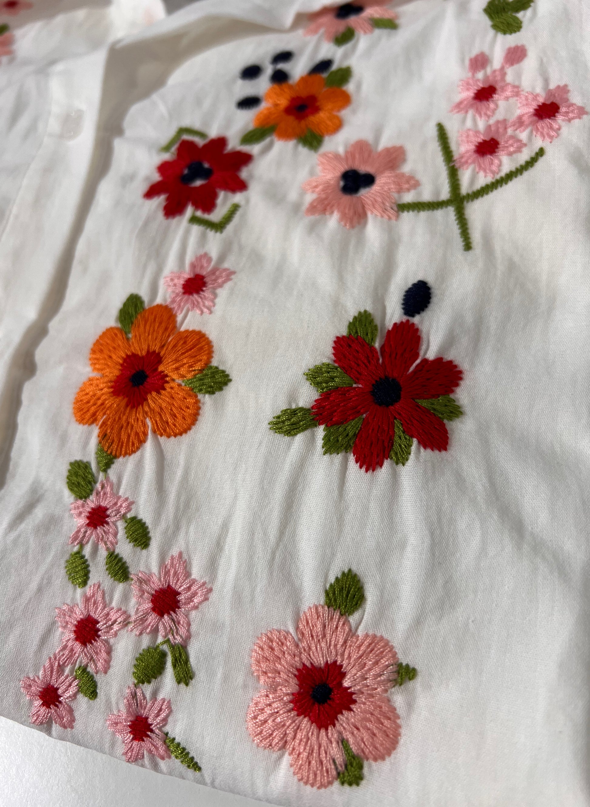 CAMISA MANGA CORTA FLORES MARGA