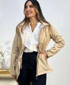 CHAQUETA CORTAVIENTOS REVERSIBLE FLORES