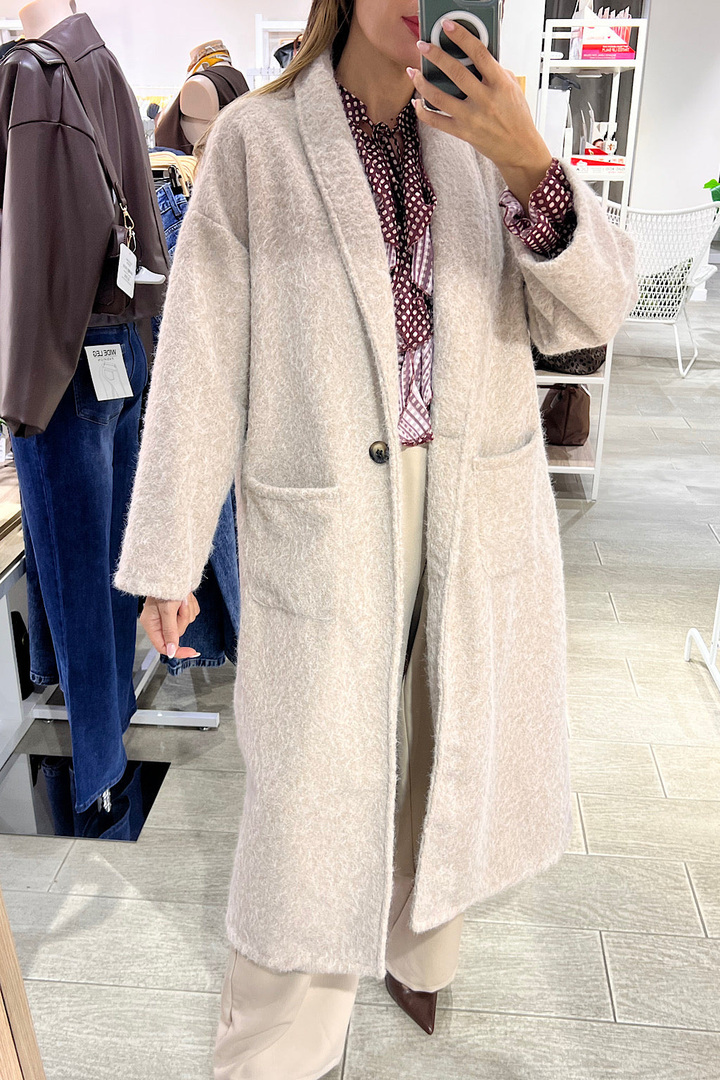 ABRIGO LARGO BOLSILLOS MIRANDA