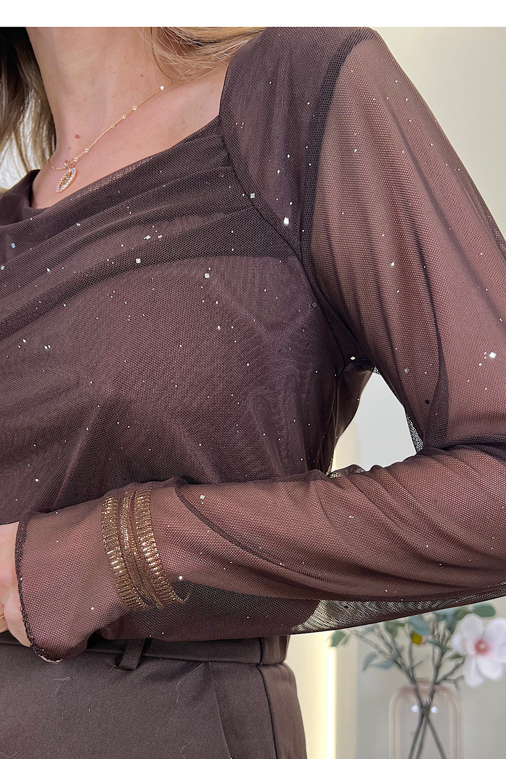 CAMISETA GASA ASIMETRICA