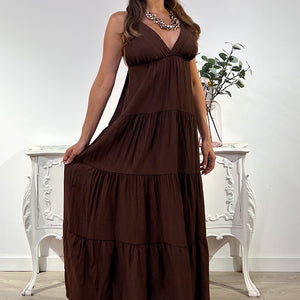 VESTIDO LARGO CACAO SUNSET