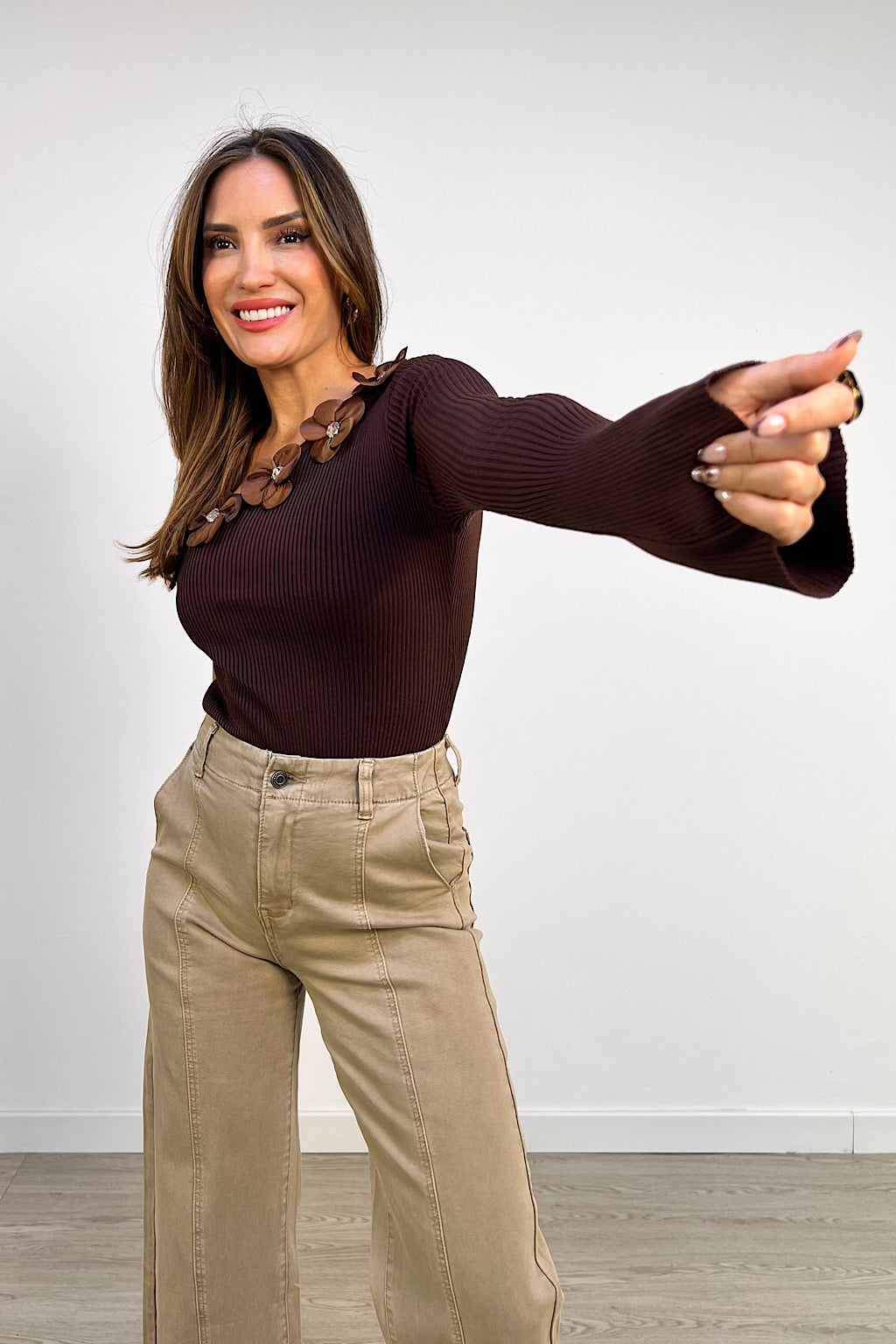 BODY ASIMETRICO FLORES