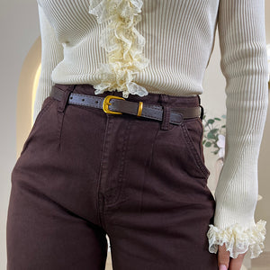 PANTALON BALLOON MARRON