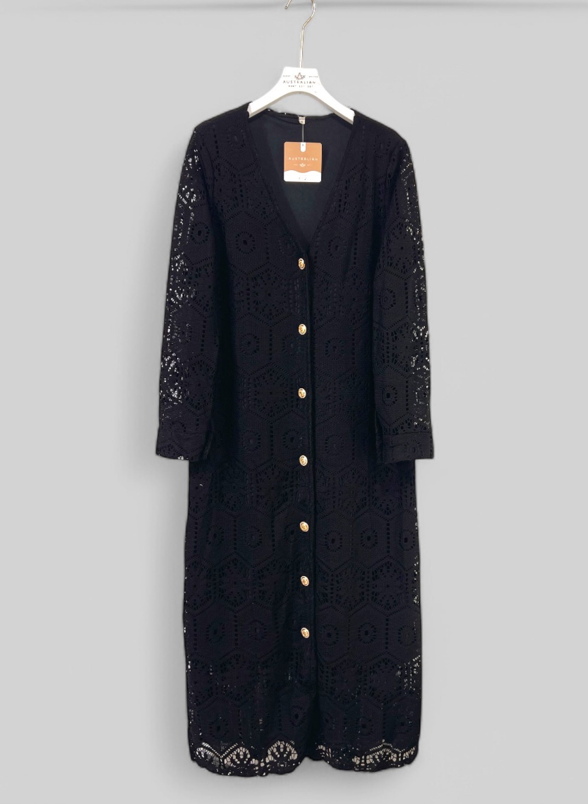 VESTIDO CARDIGAN CROCHET