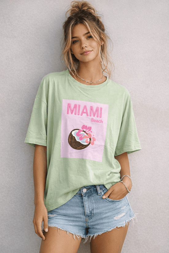 TEE-SHIRT MANCHES COURTES MIAMI