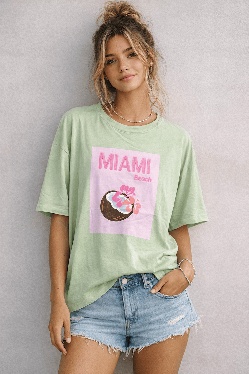 TEE-SHIRT MANCHES COURTES MIAMI