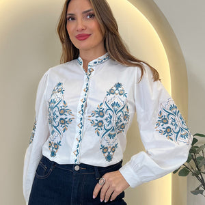 CAMISA BORDADOS CUELLO HELEN