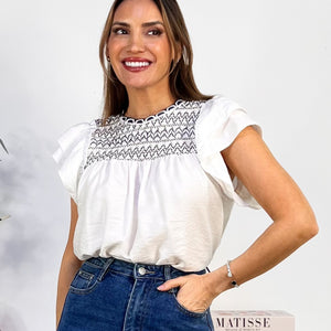 CAMISETA VOLANTES BOHO