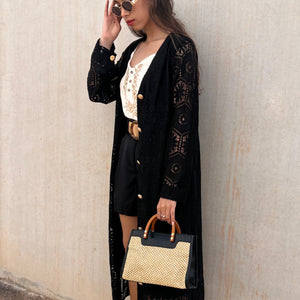 VESTIDO CARDIGAN CROCHET