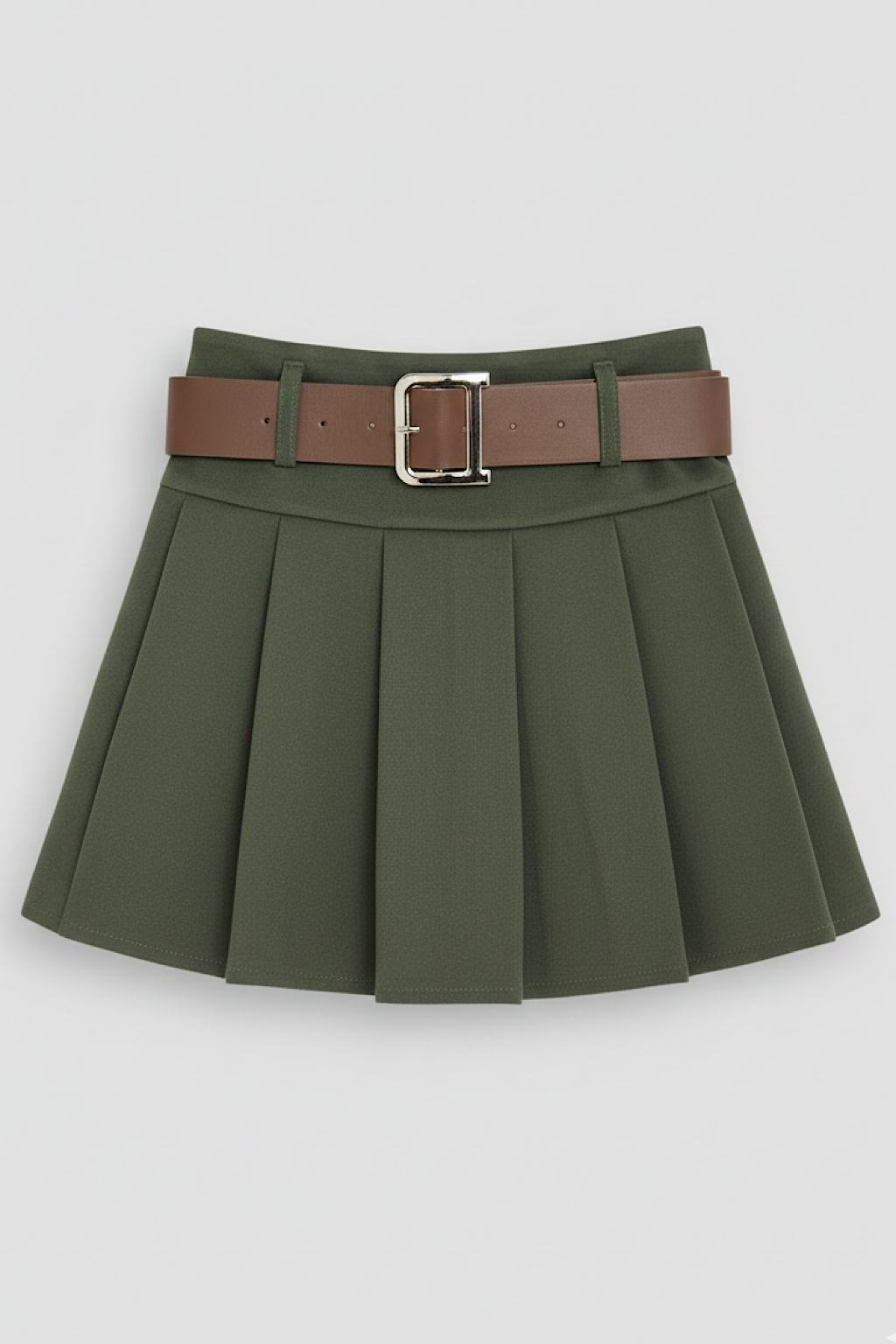 FALDA PANTALON TABLAS CINTURÓN