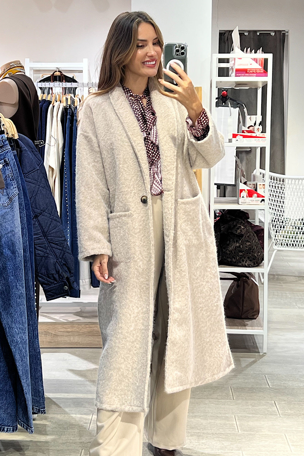 ABRIGO LARGO BOLSILLOS MIRANDA