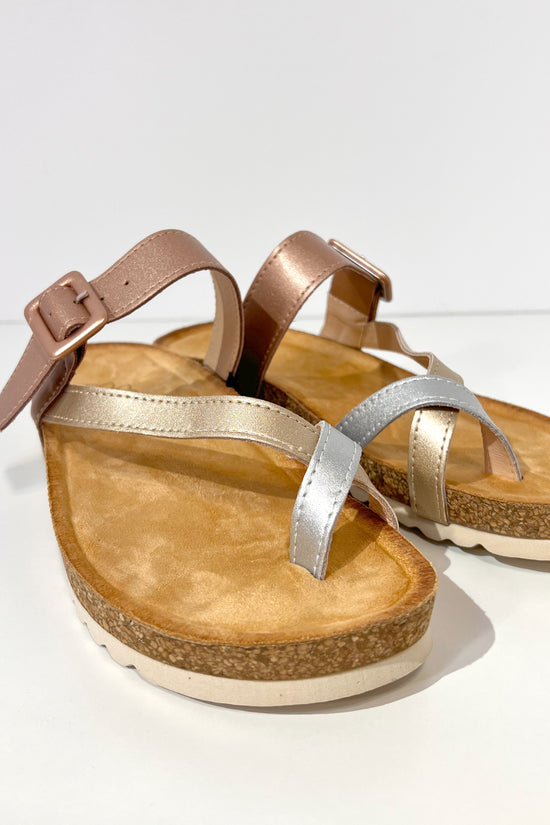 SANDALES BIO BRONZE CUIR