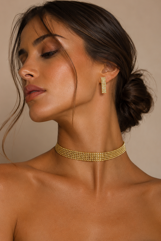 CONJUTNO CHOKER + PENDIENTE