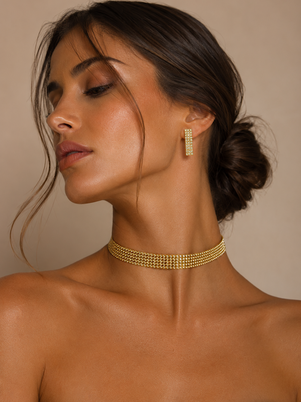 CONJUTNO CHOKER + PENDIENTE