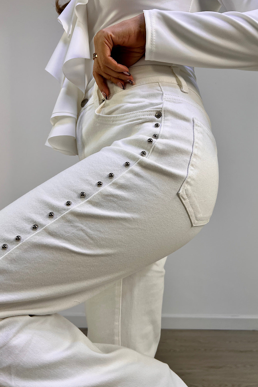 PANTALON TACHUELA BLANCO ALORA