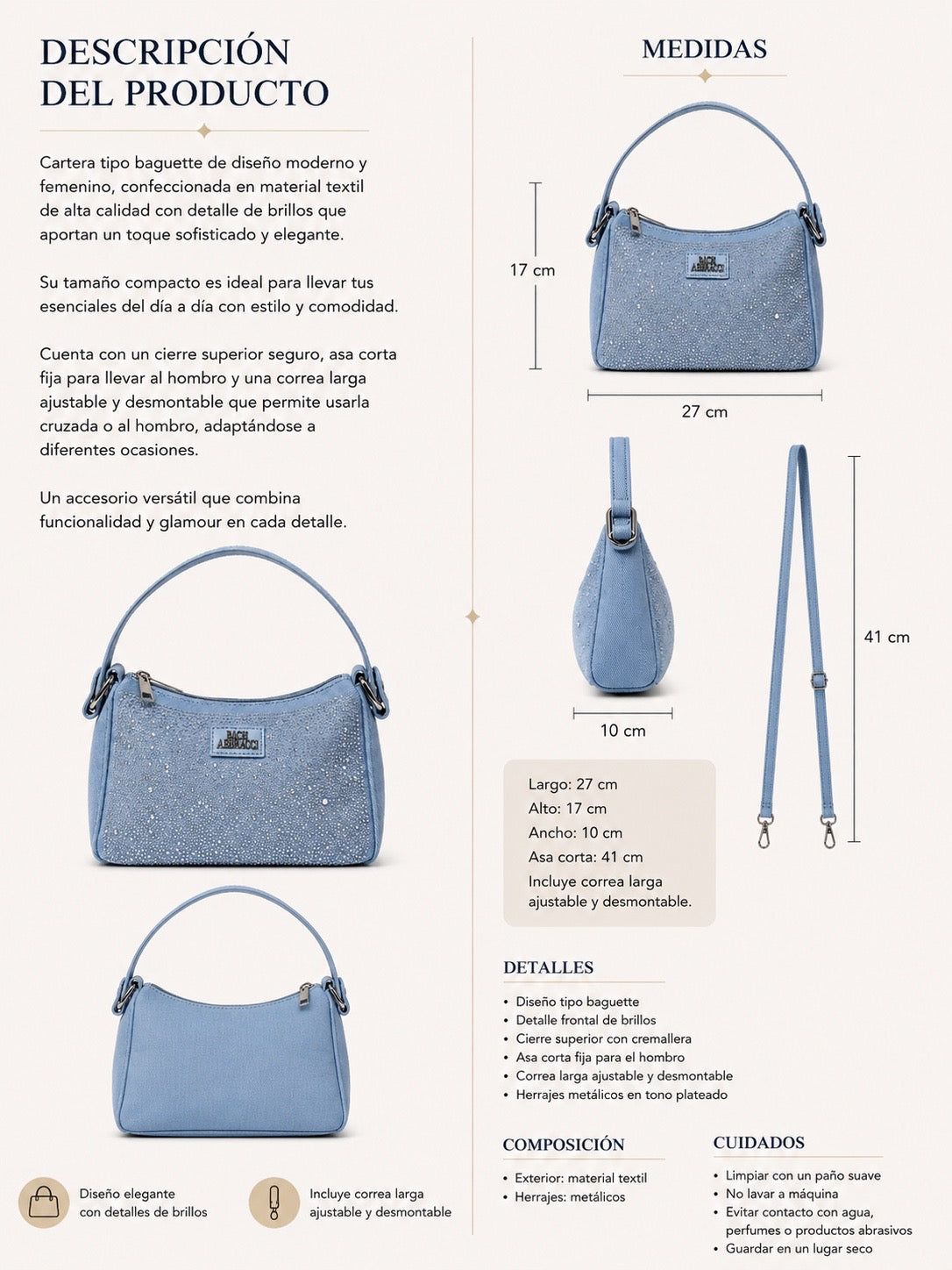 BOLSO MINI VAQUERO STRASS