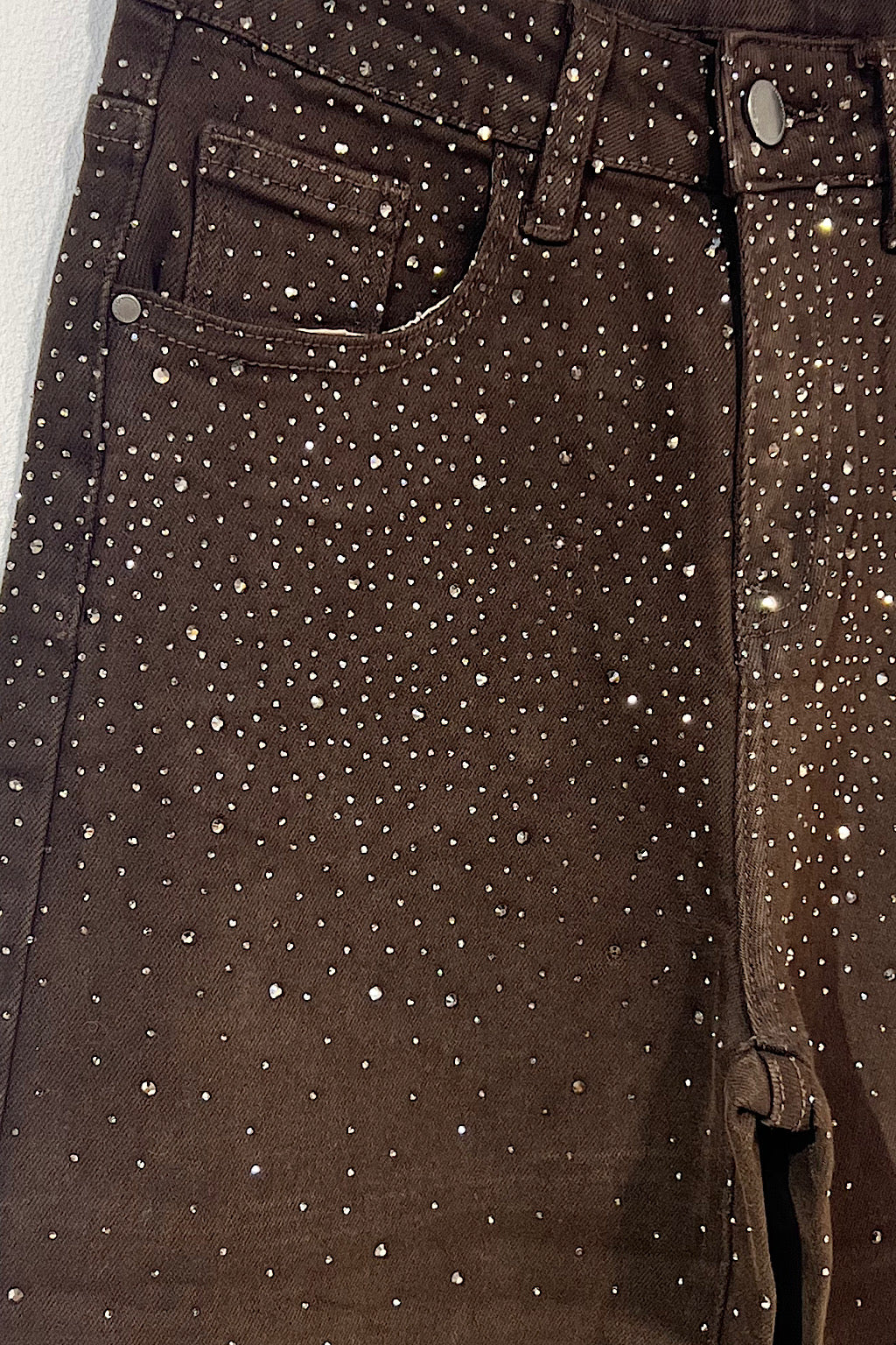 PANTALON VAQUERO CRISTALES BROWN