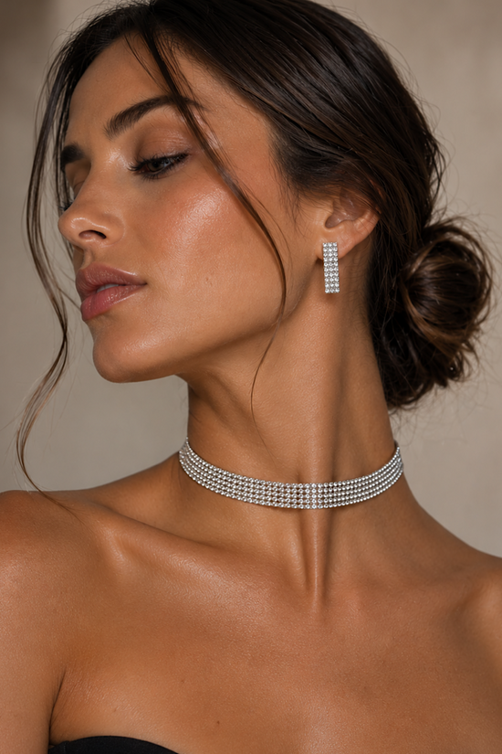 CONJUTNO CHOKER + PENDIENTE