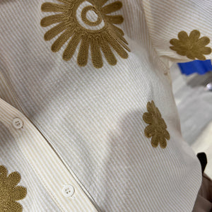 CAMISA RAYAS BORDADOS SOLEIL