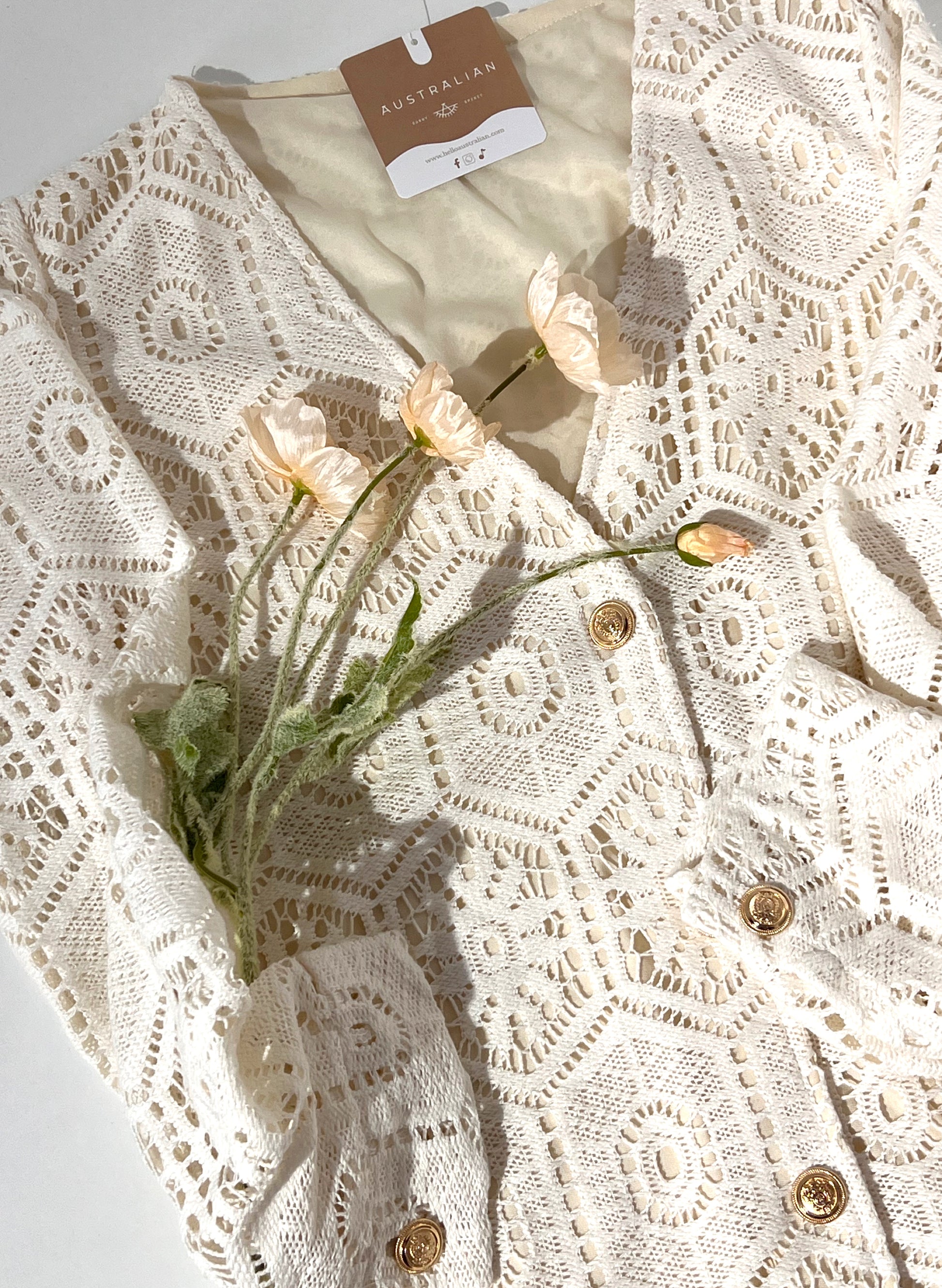 VESTIDO CARDIGAN CROCHET