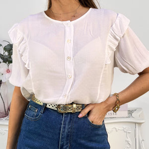 CAMISA CORTA VOLANTES