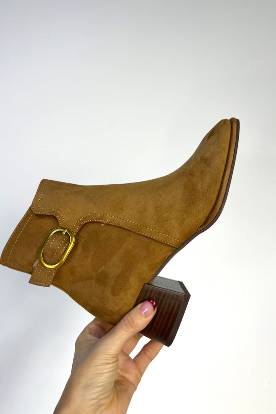 BOTIN ANTELINA CAMEL HEBILLA