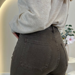 PANTALON WIDE LEG CAFE