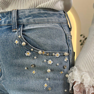 PANTALON VAQUERO MARGARITAS