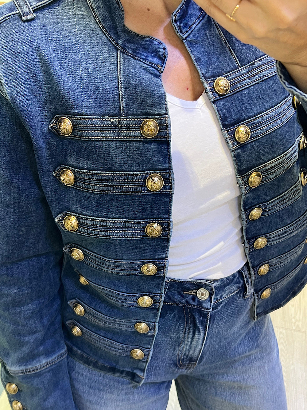 CHAQUETA DENIM BOTONES URBAN