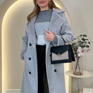 ABRIGO LARGO PELITO CUELLO Y PUÑO