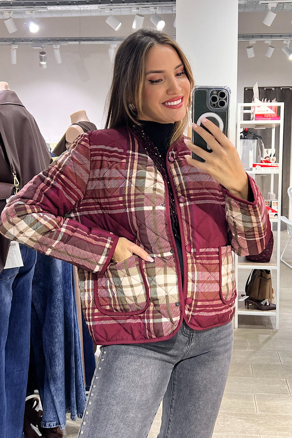 CHAQUETA CUADRO ESCOCES