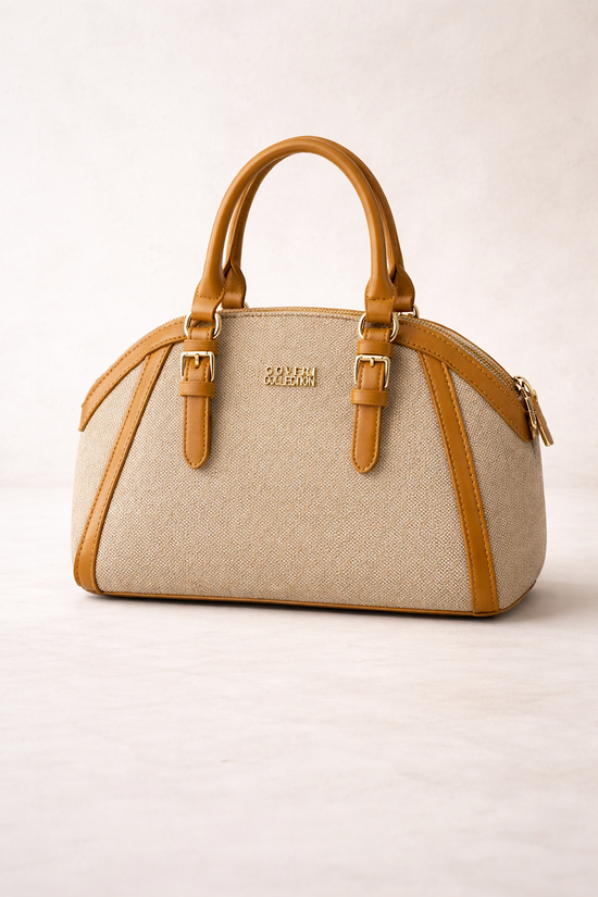 SCHULTERTASCHE MIT BESCHLÄGEN