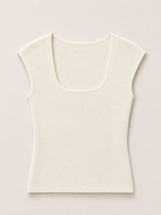 CAMISETA PUNTO ESCOTE CUADRADO