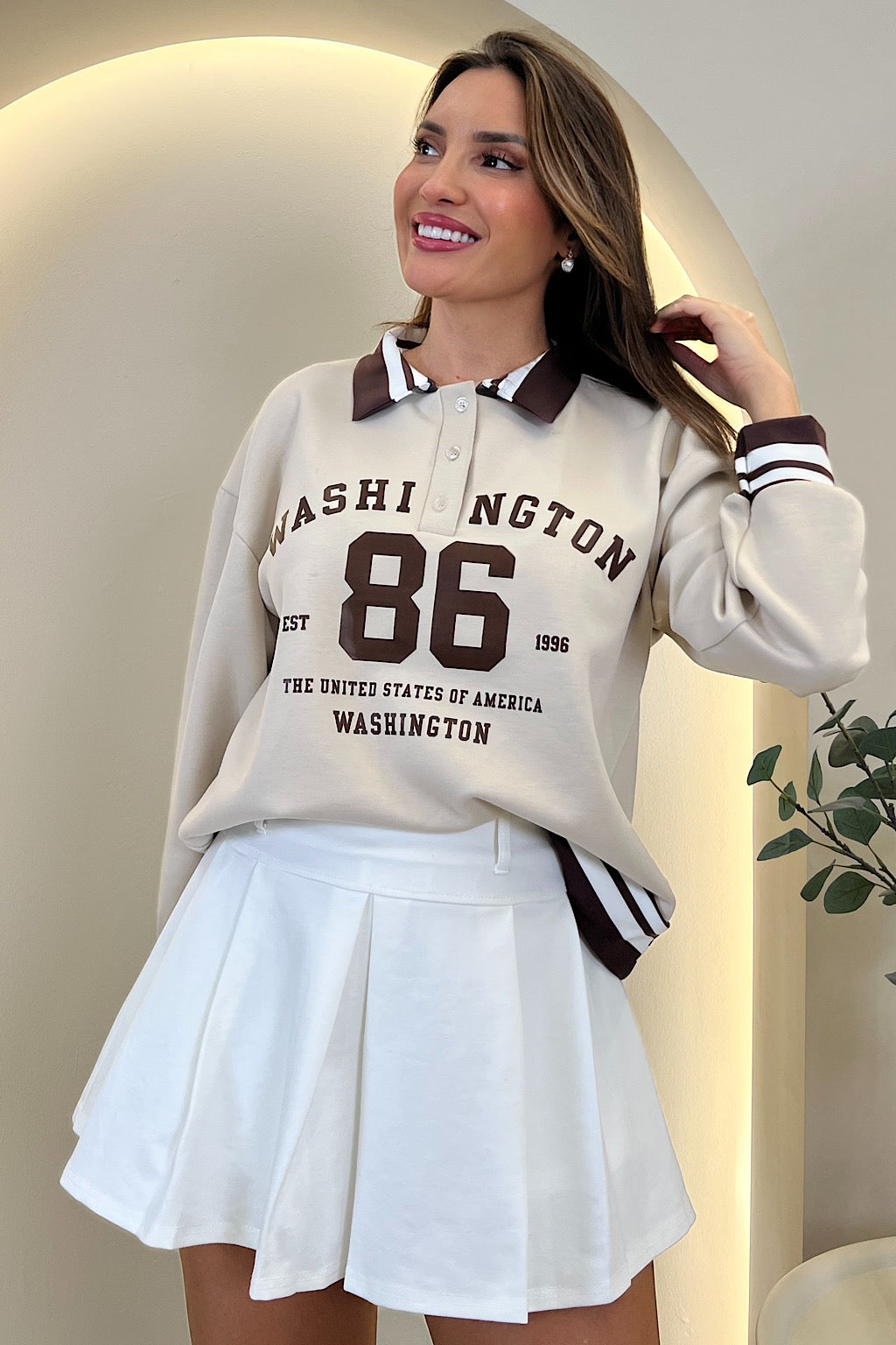 FALDA PANTALON TABLAS CARLA