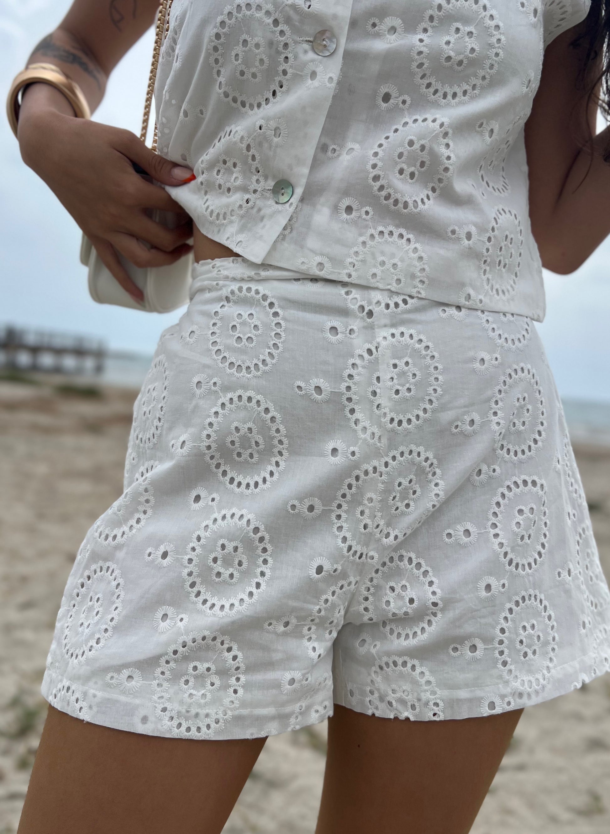 SHORT ENCAJE ALBA