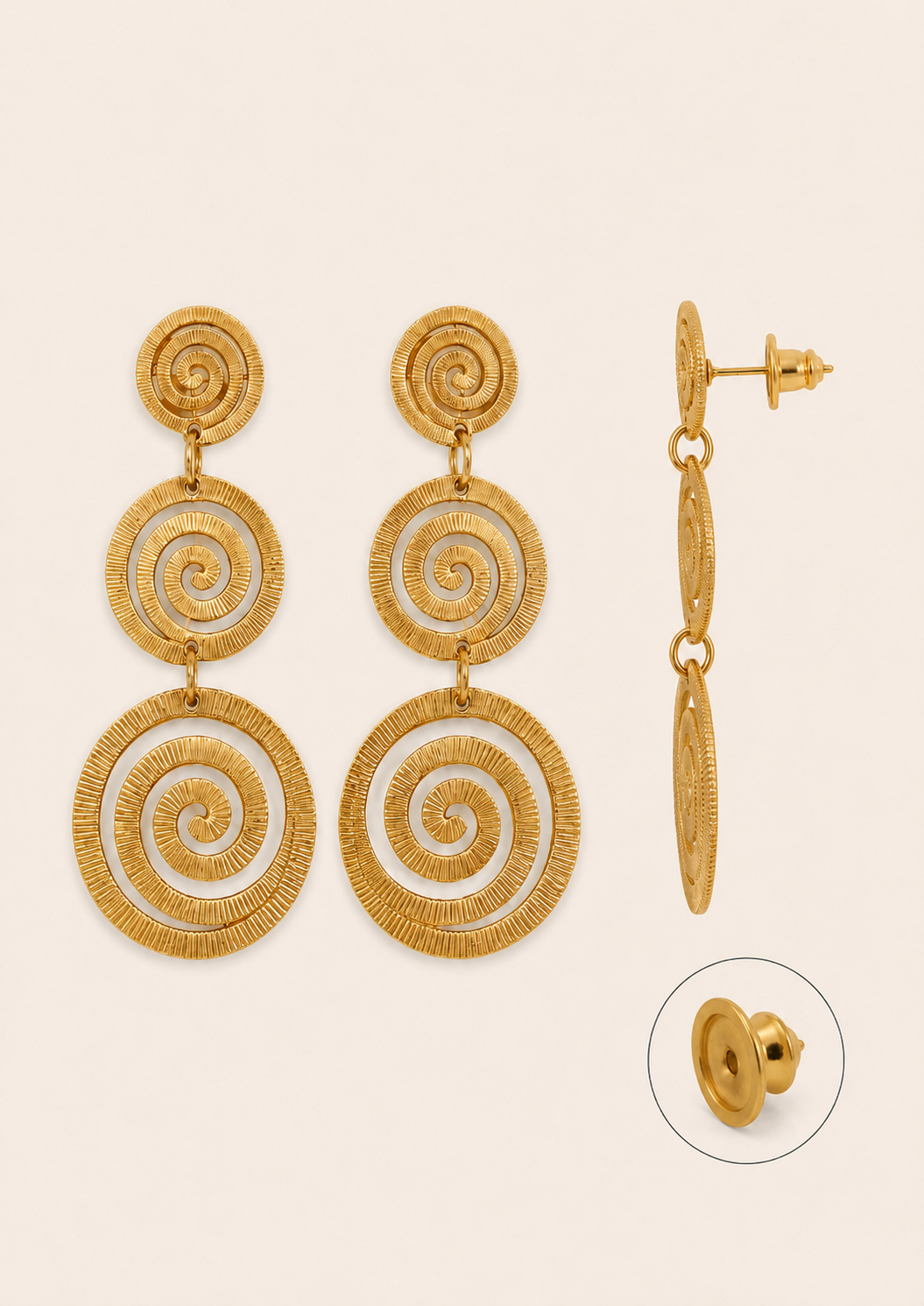 PENDIENTE ESPIRAL ACERO