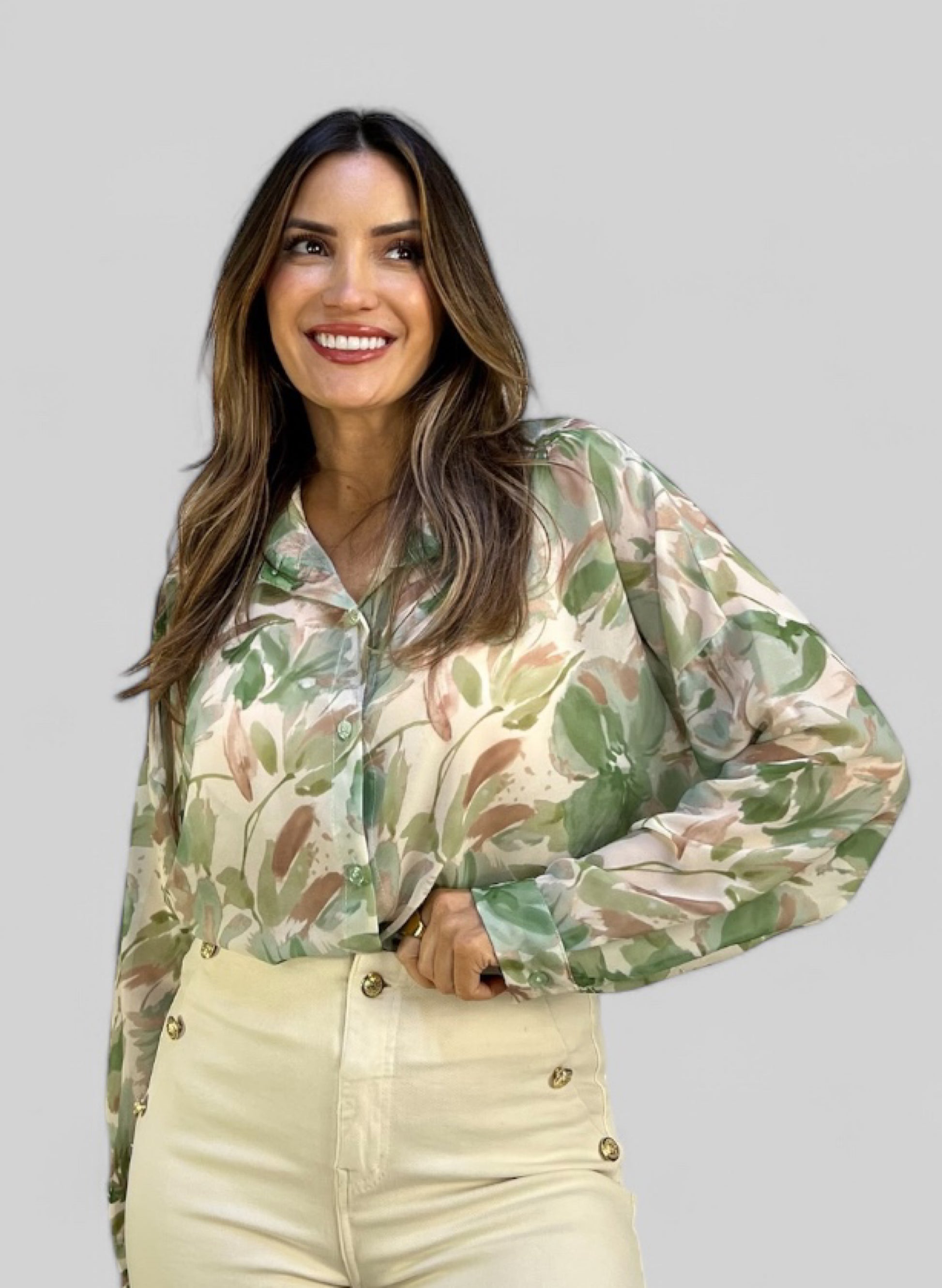 CAMISA FLUIDA ESTAMPADA