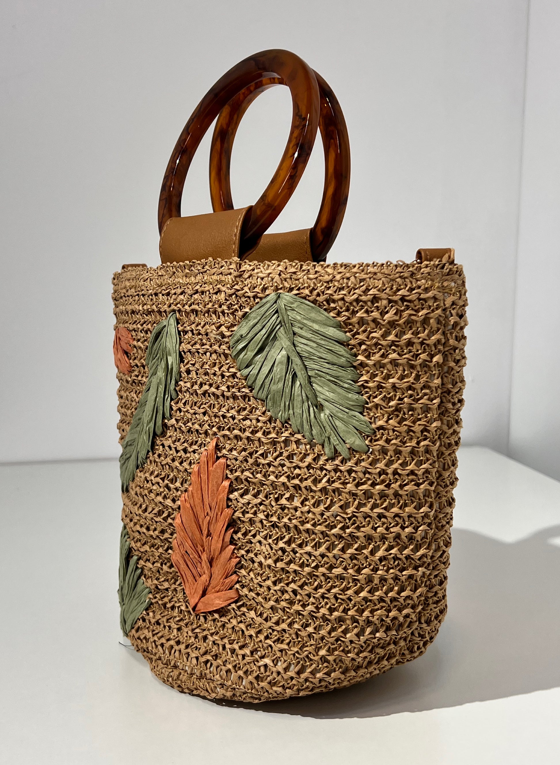 BOLSO TROPICAL RAFIA