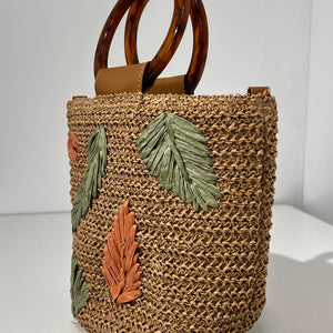 BOLSO TROPICAL RAFIA