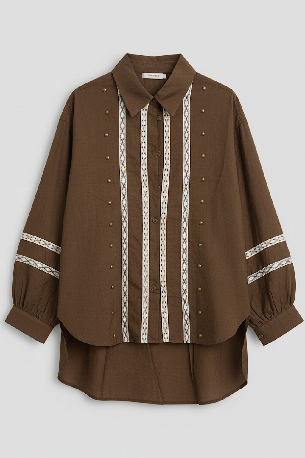 CAMISA INDIA MARRON